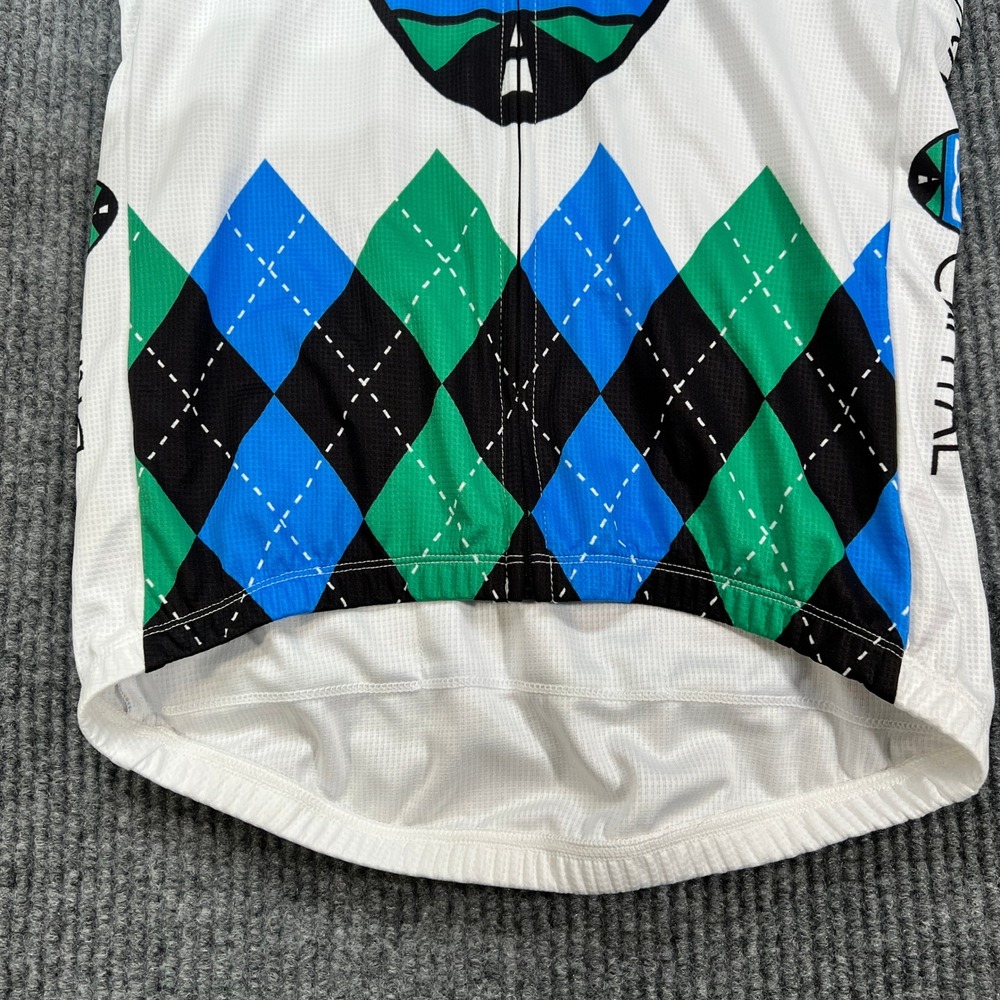 Castelli Team Jersey Covered FZ Argyle Drive Capital Large Mens Cycling White